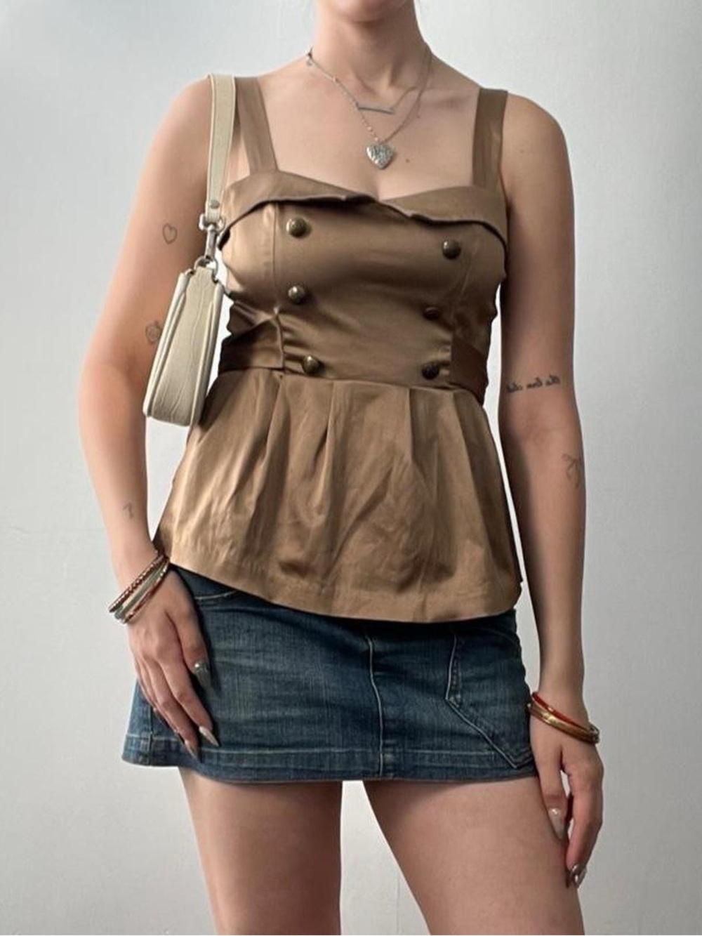 Size Medium Vintage Twik Bronze Tank Top